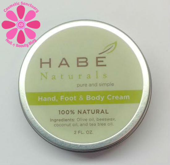 Habé Naturals Hand, Foot & Body Cream Review and Giveaway
