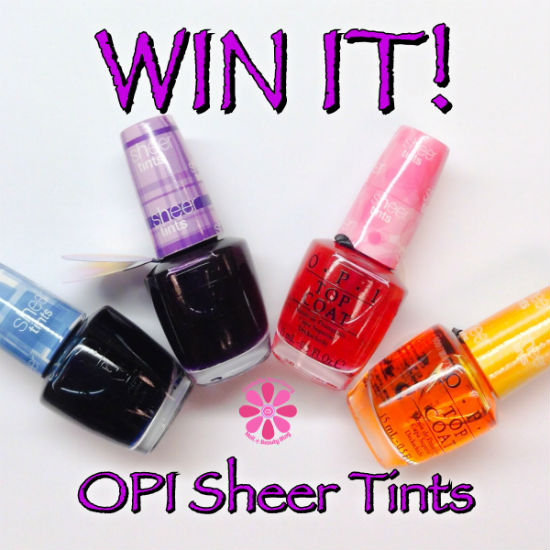 OPI Sheer Tints Giveaway
