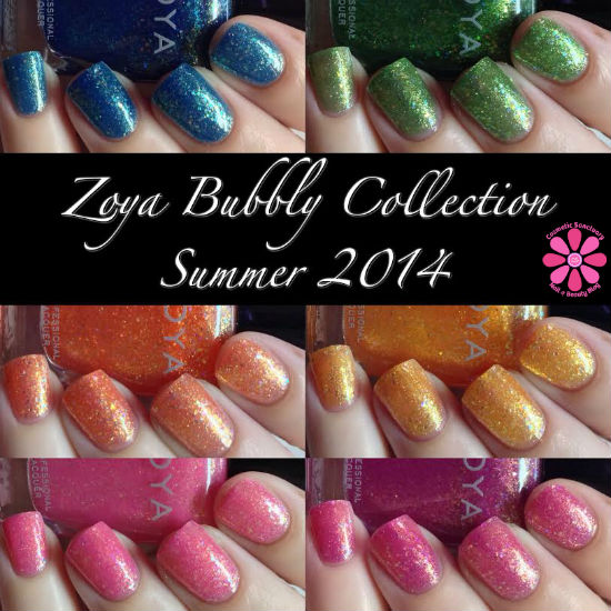 Zoya Summer 2014 Bubbly Collection Swatches, Review & Giveaway