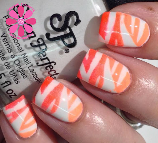 Zebra Print Neon Gradient with Salon Perfect
