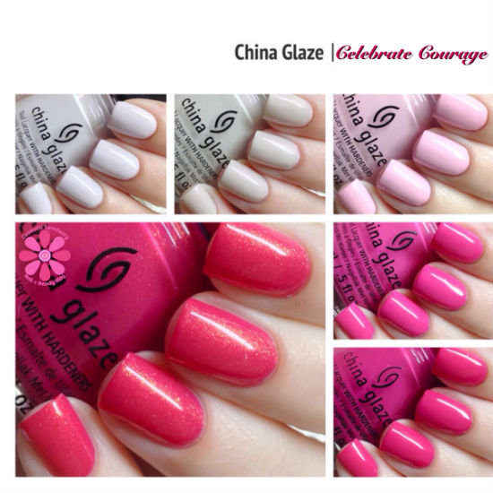 China Glaze Celebrate Courage Collection for Breast Cancer Awareness 2014 Swatches & Review