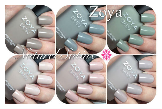 Zoya Naturel Satins Collection Swatches & Review